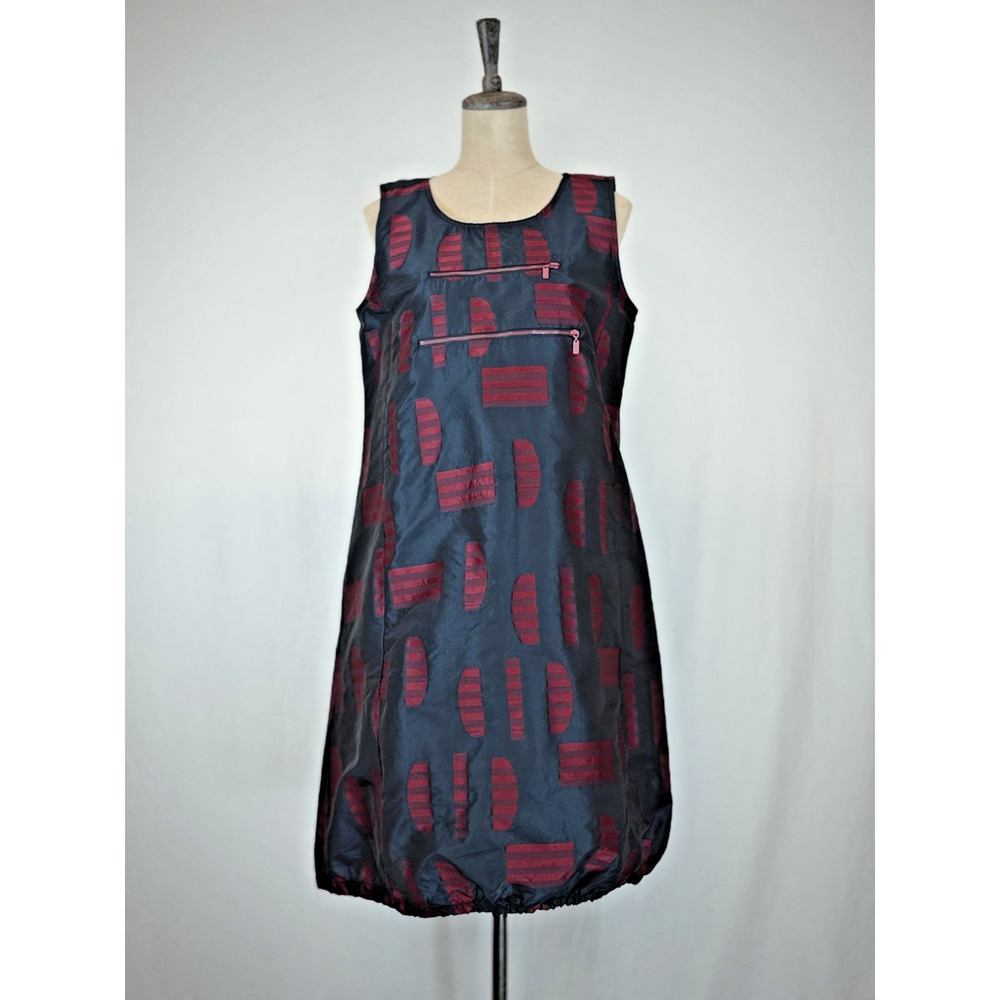 NWT Sassy #14602 Navy w/Red Pattern Sleeveless Tank Bubble Dress #0235 XL